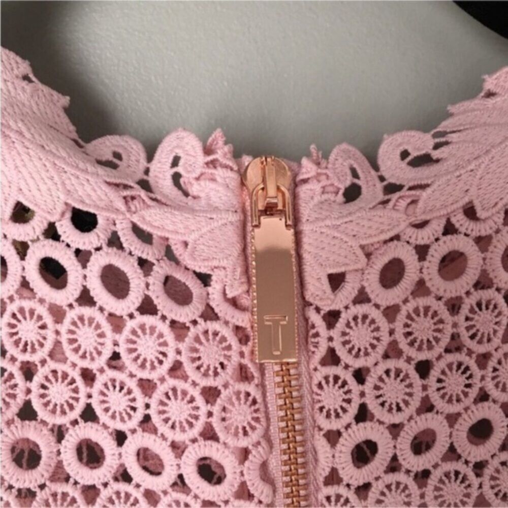 Ted Baker London Lucila Blush Pink Shift Mini Dress With Panels 4 - Picture 8 of 14